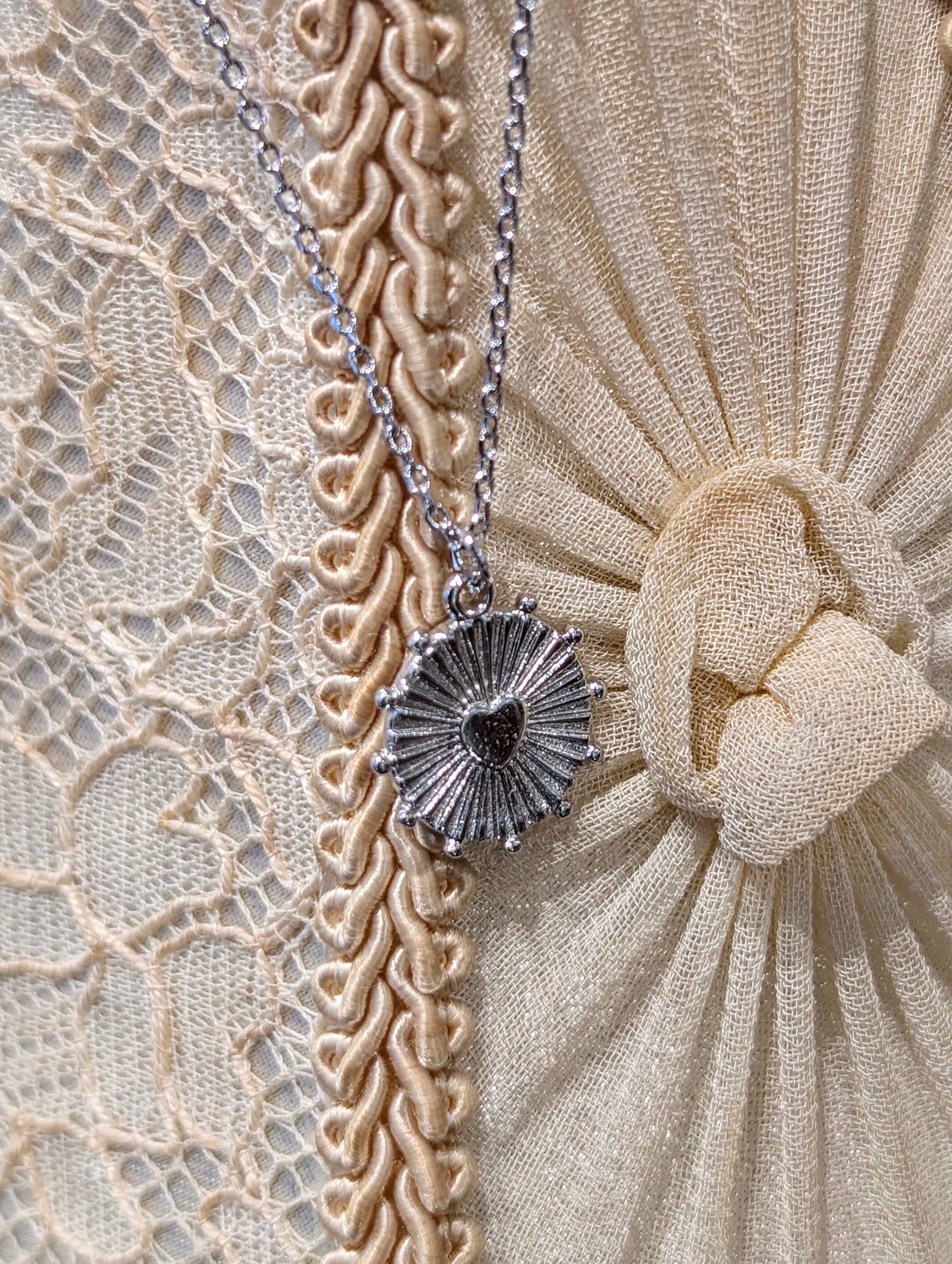 Sunburst Heart Necklace