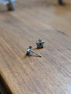 Sunburst Star Stud Stainless Steel Earrings
