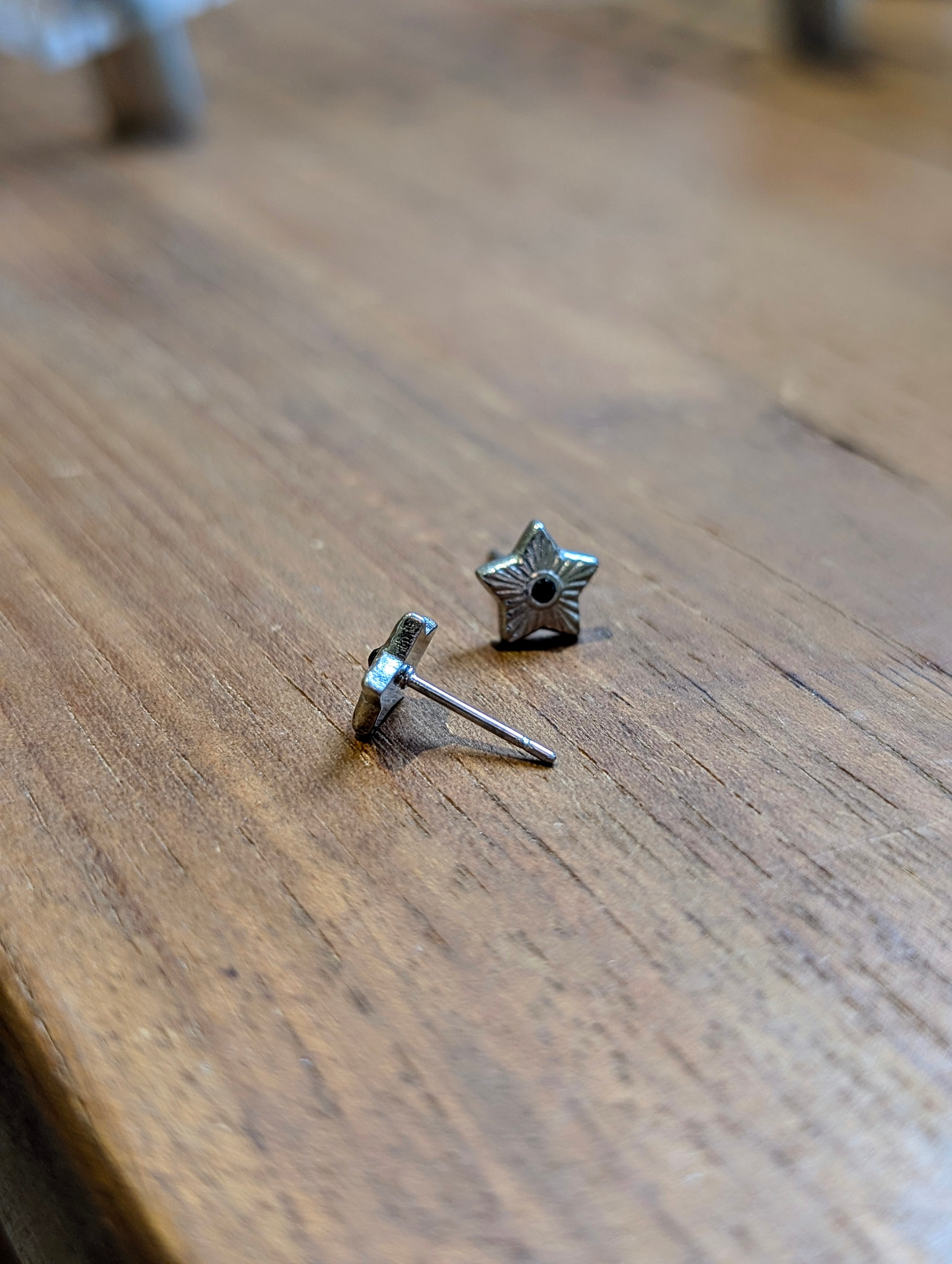 Sunburst Star Stud Stainless Steel Earrings
