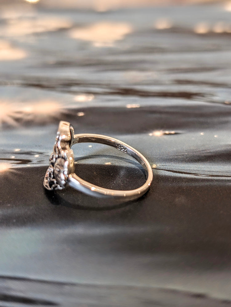 Sol & Luna Eclipse Sterling Silver Ring