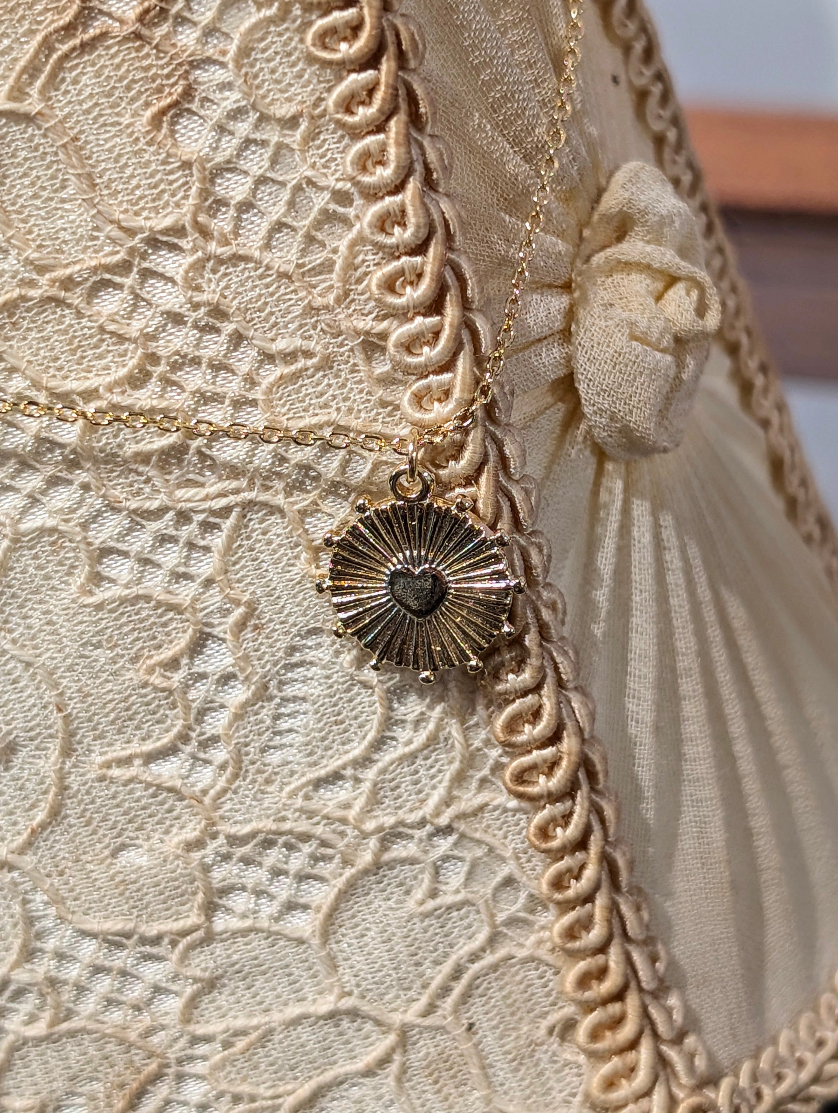 Sunburst Heart Necklace