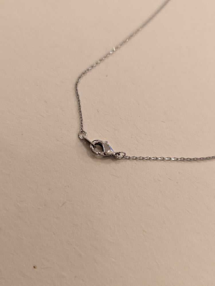 Eye rainbow stud brass necklace