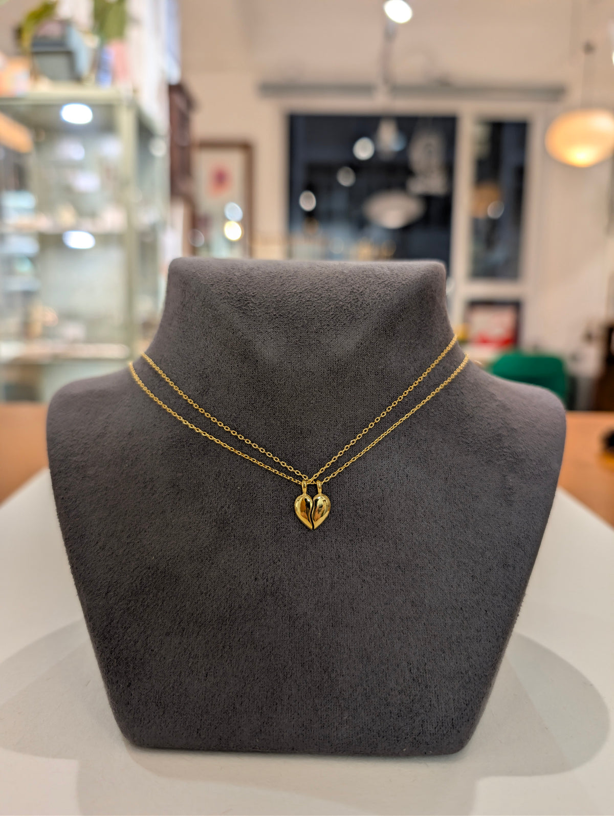 Combined heart ❤️ 2 necklaces (set)
