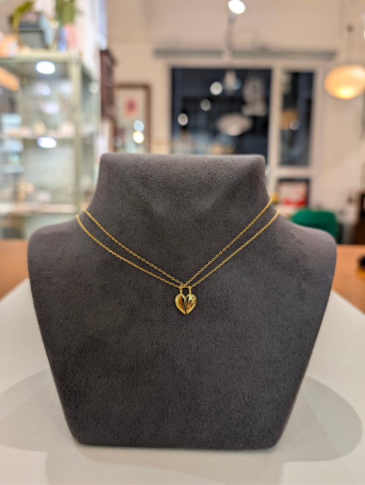 Combined heart ❤️ 2 necklaces (set)