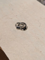 Cz stainless steel hinged hoop earrings
