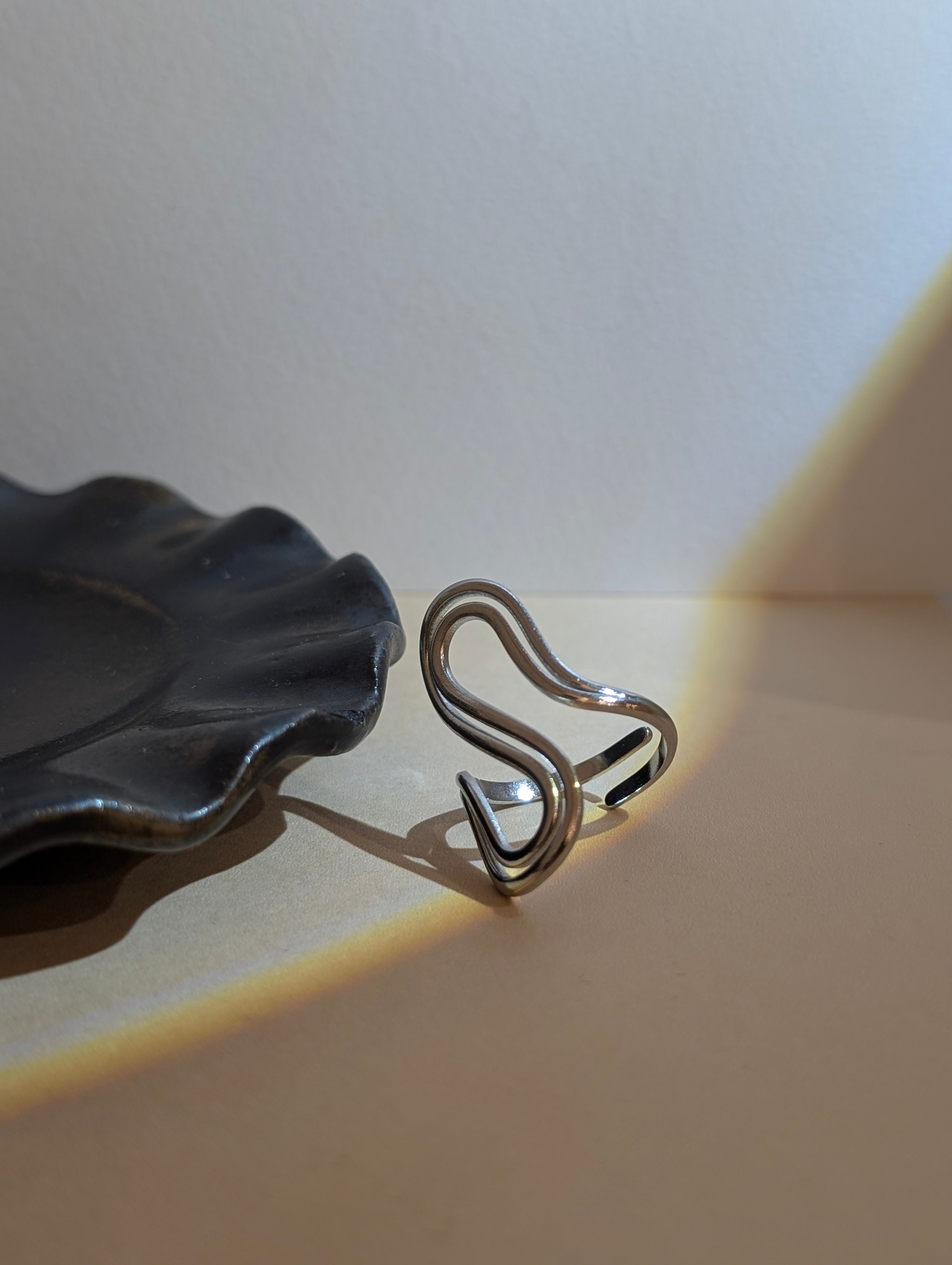 Double S Stainless Steel Ring