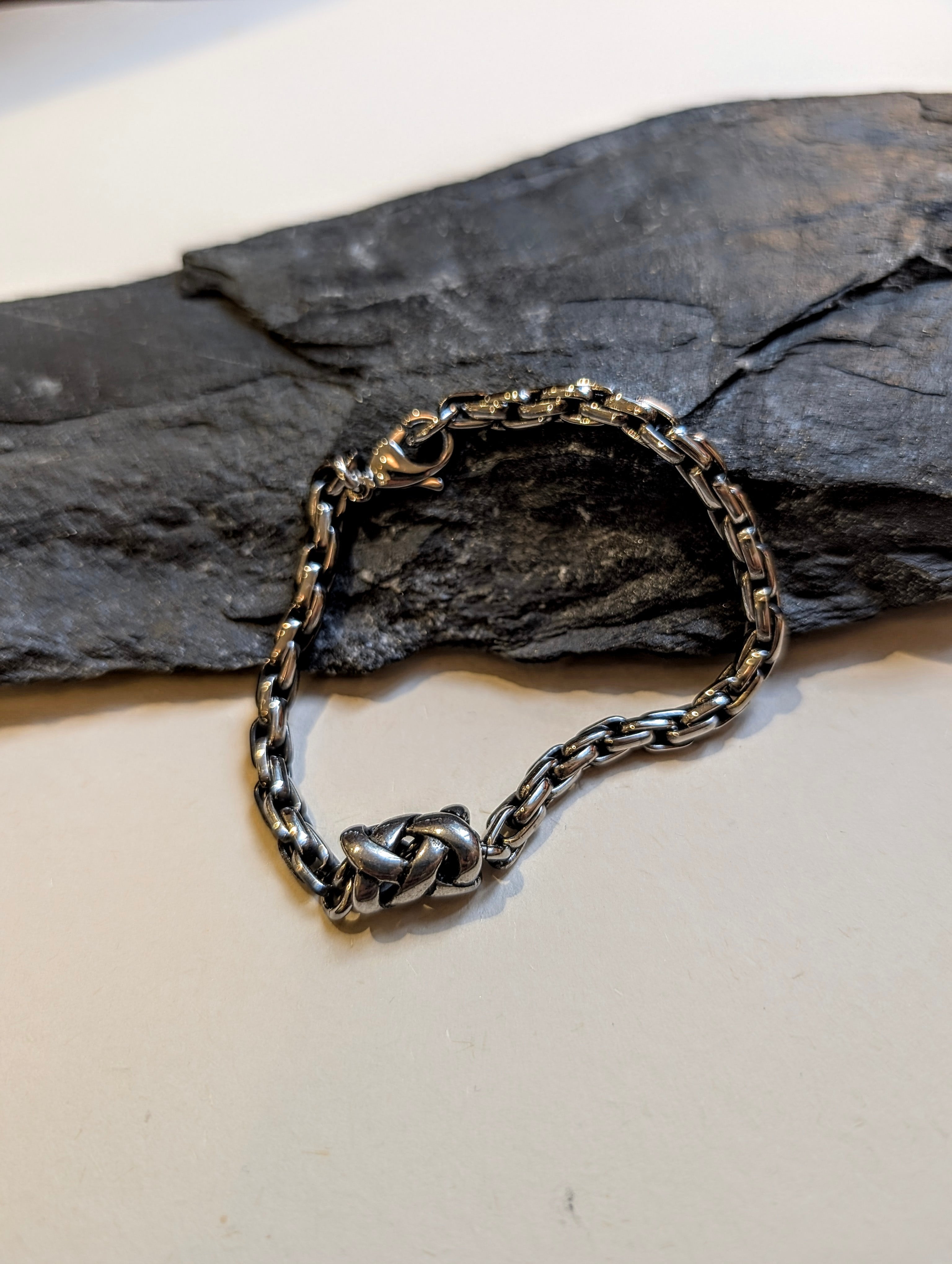 Black Chain Stainless Steel Bracelet - Men