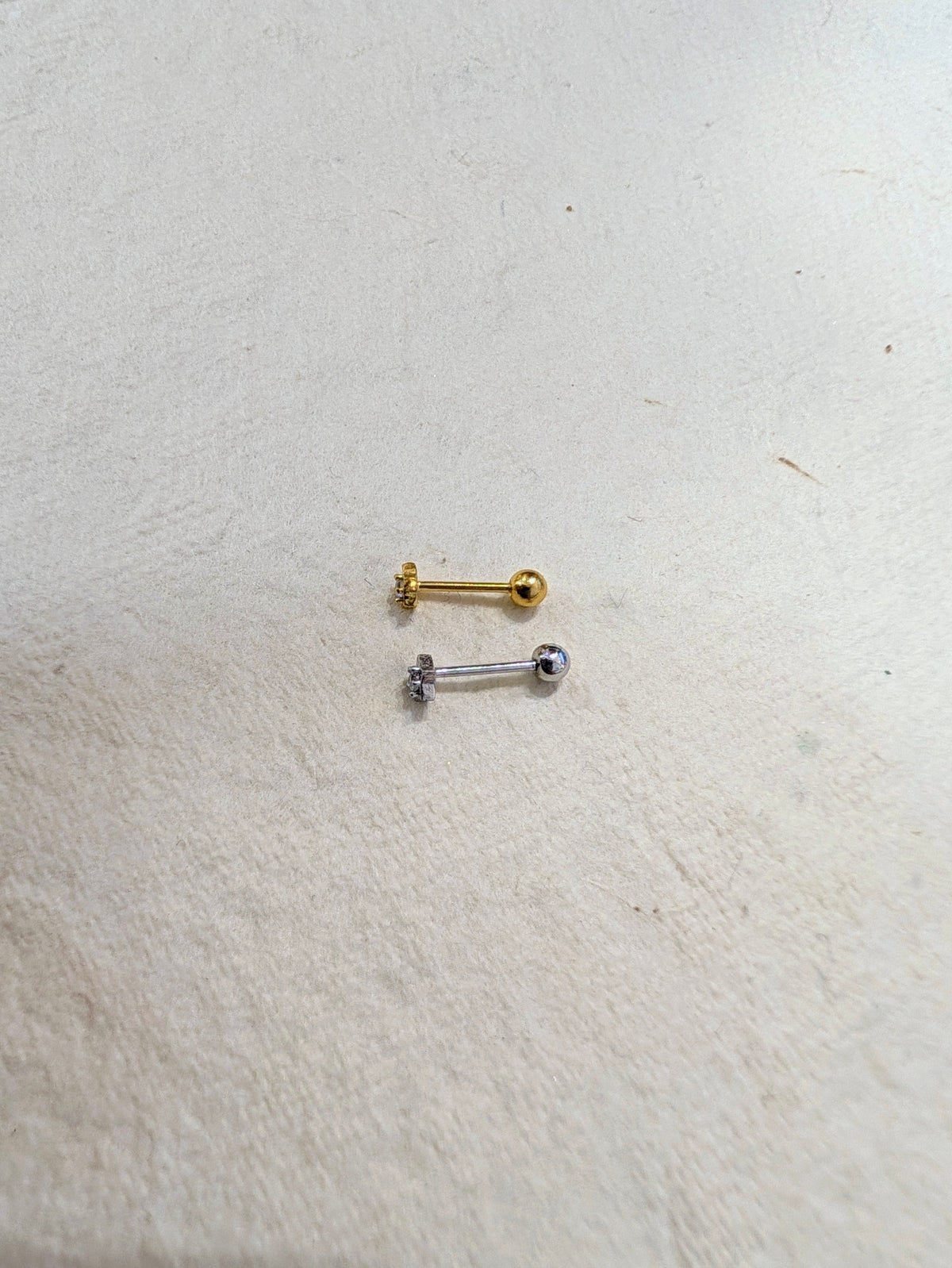 Mini star cz 925 Silver Earring Piercing (1pc)