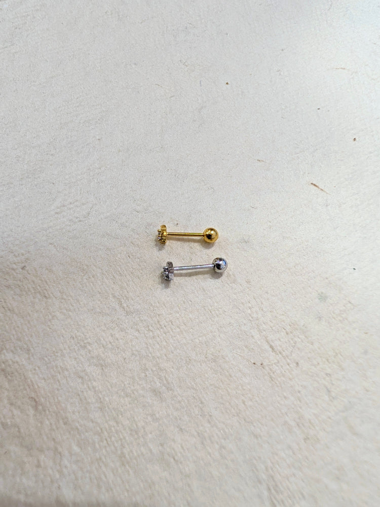 Mini star cz 925 Silver Earring Piercing (1pc)