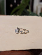 Blue moonstone 925 silver ring