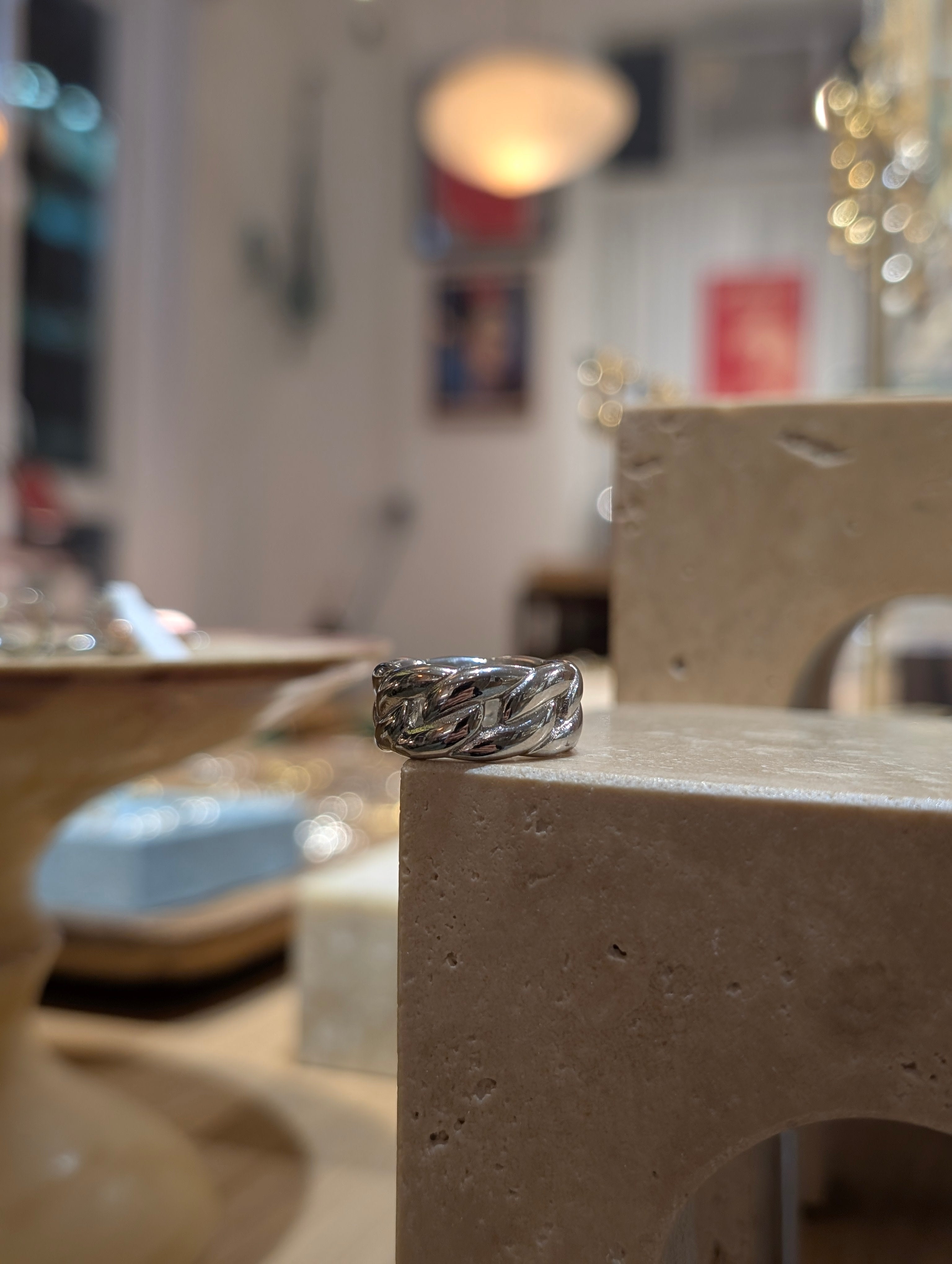 Interlock stainless steel ring