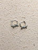 Textured Knot Huggie Hoop Earrings
