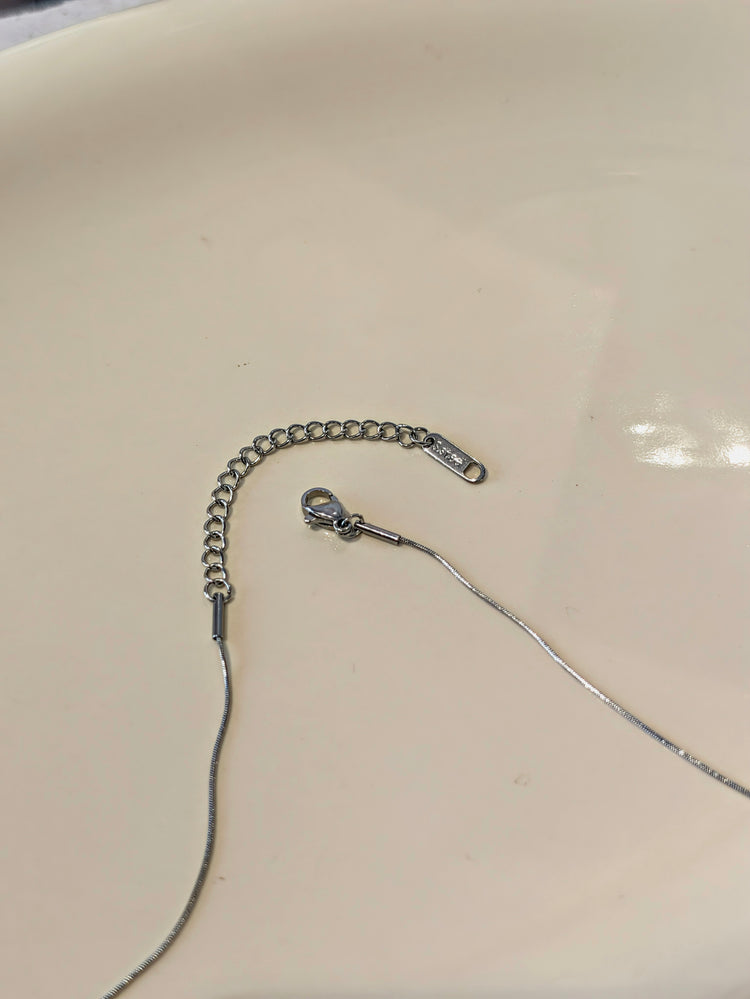 Ember Beaded Stainless Steel Necklace