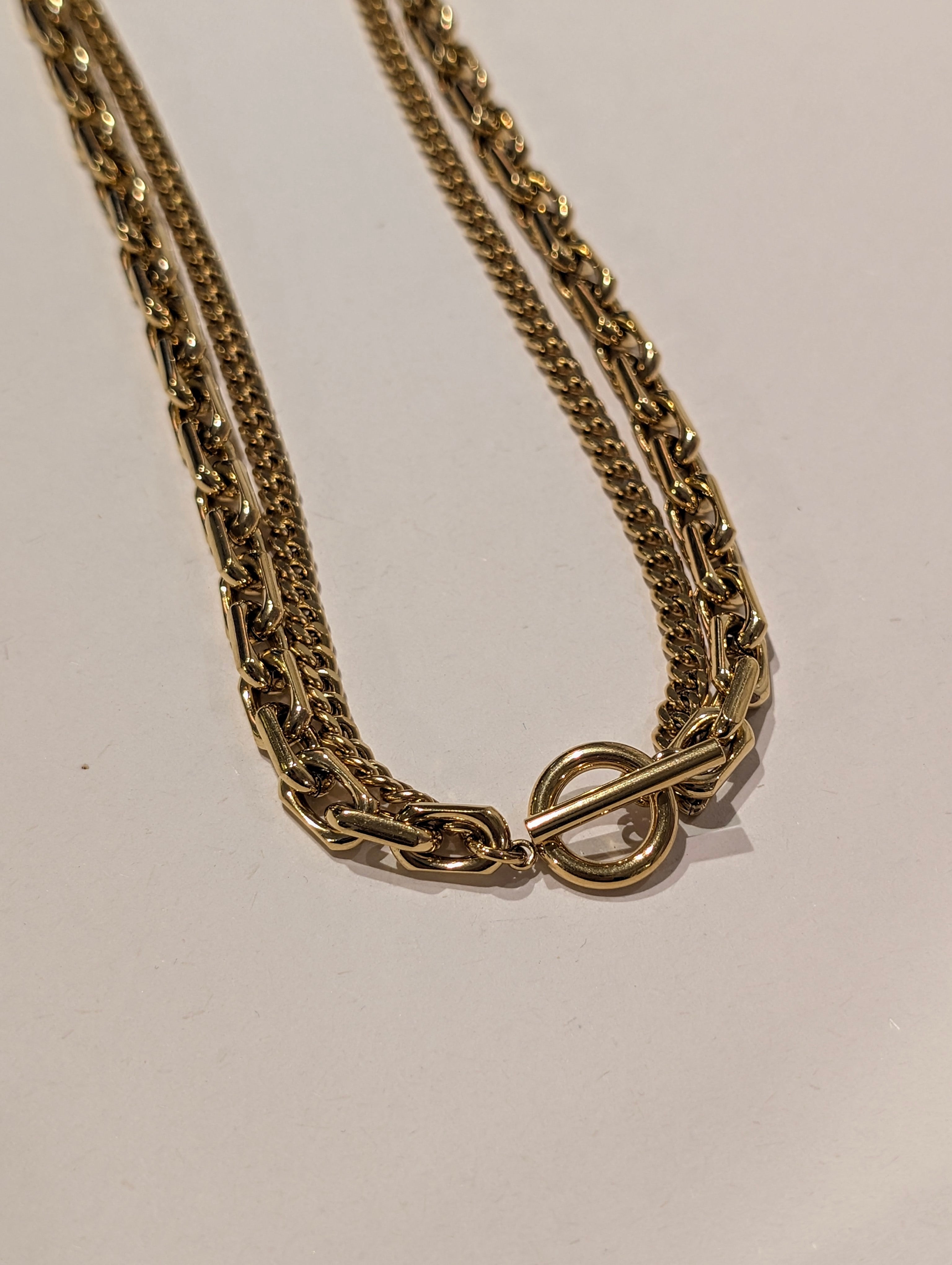 Foundry Double Link Stainless Steel Necklace