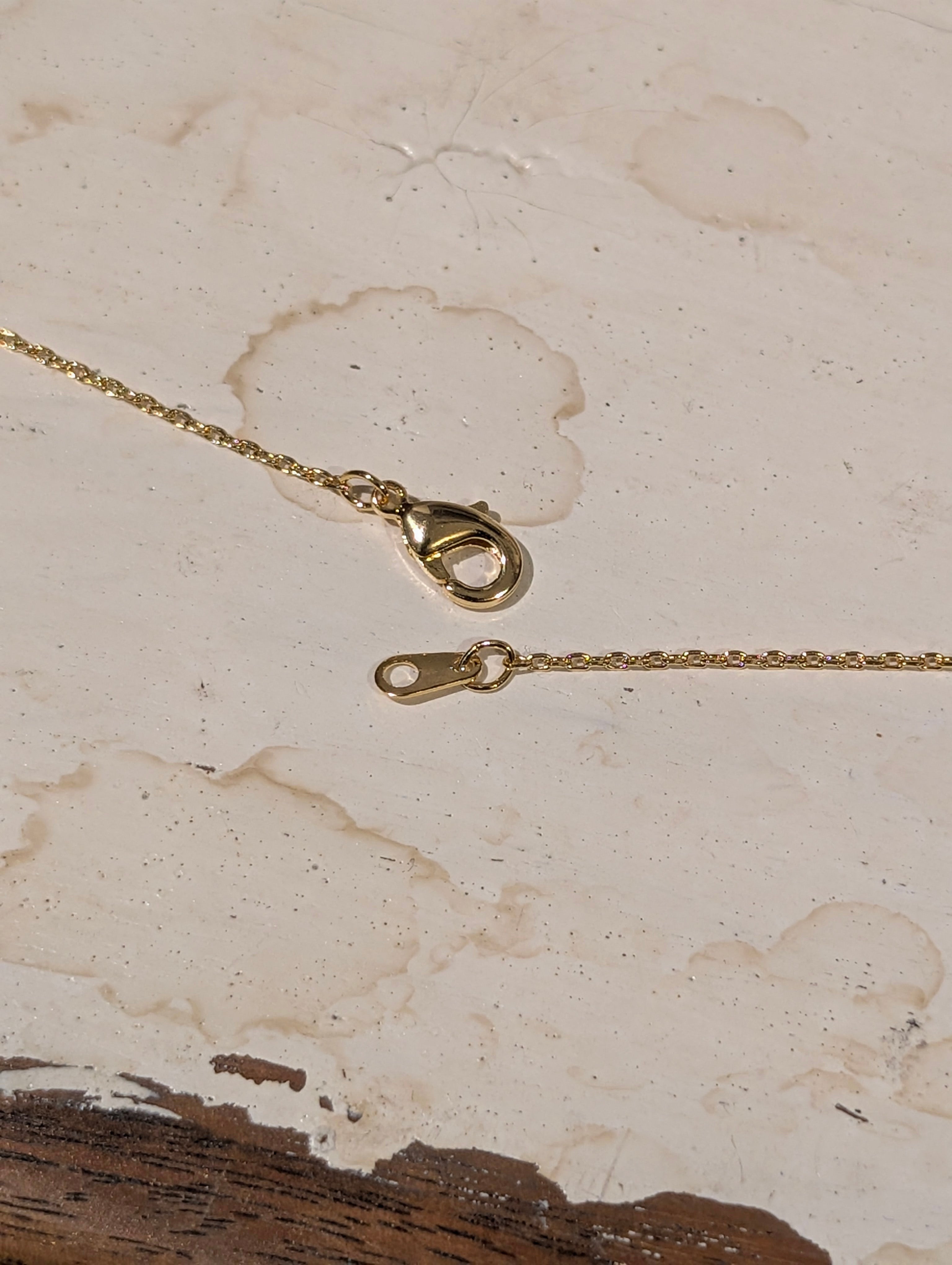 Crescent and star necklace