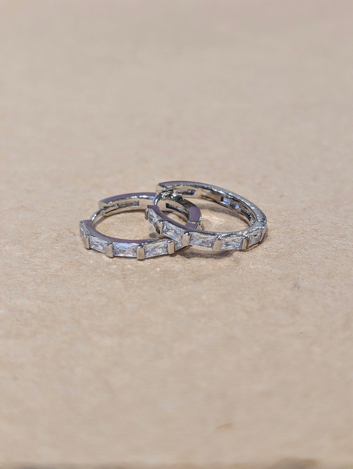 Echo Baguette Hoop Earrings