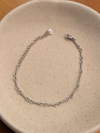 Interlock stainless steel bracelet
