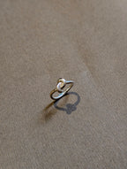 Knot 925 silver pinky ring