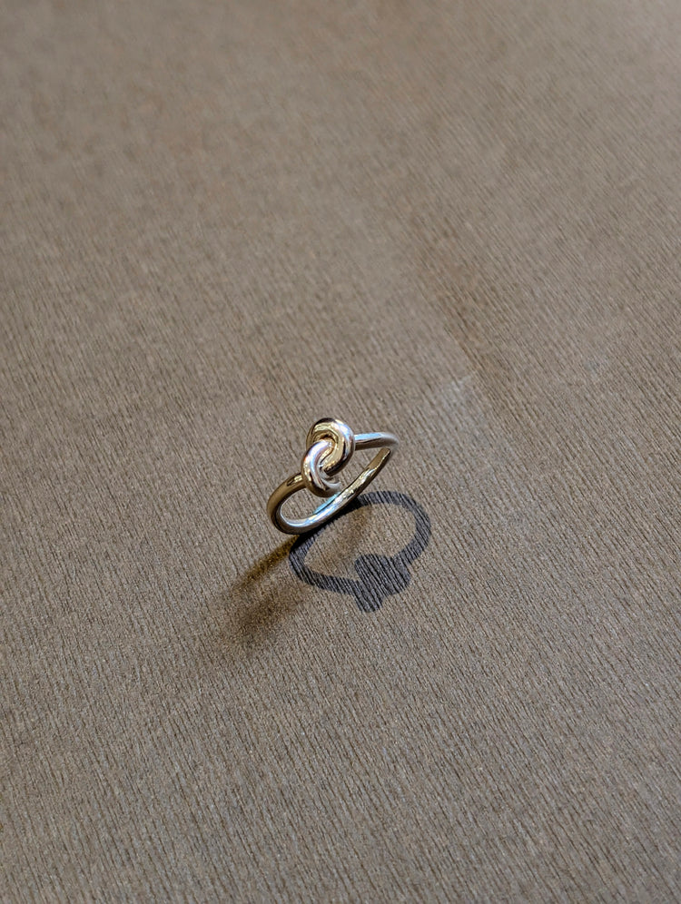 Knot 925 silver pinky ring