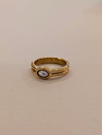 Nova pearl stainless steel ring
