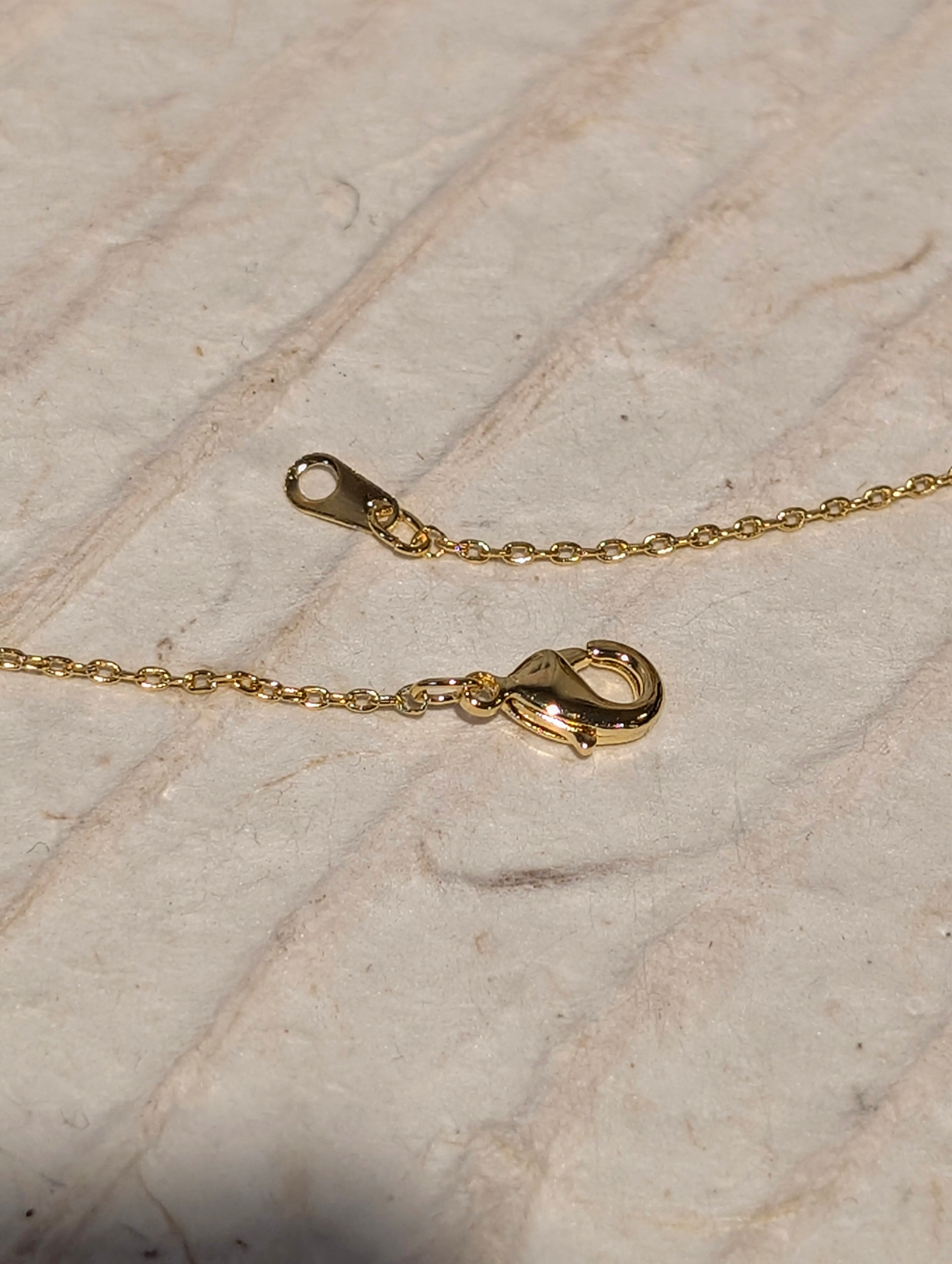 Linear Marquise Pendant Necklace