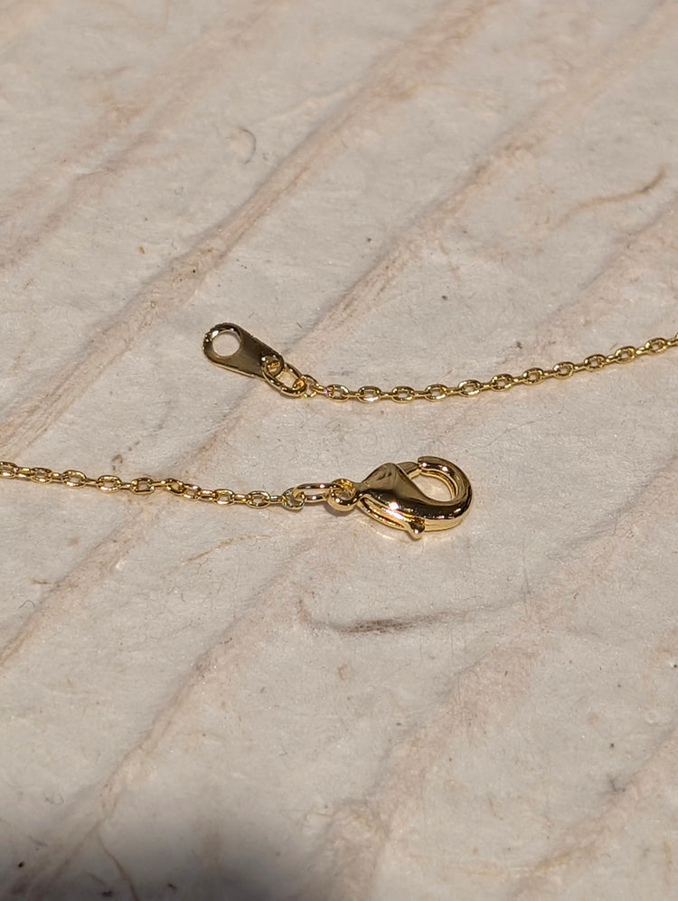 Linear Marquise Pendant Necklace