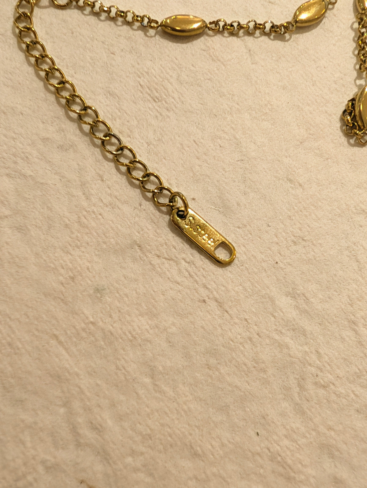 Marquise Accent Chain Stainless Steel Bracelet