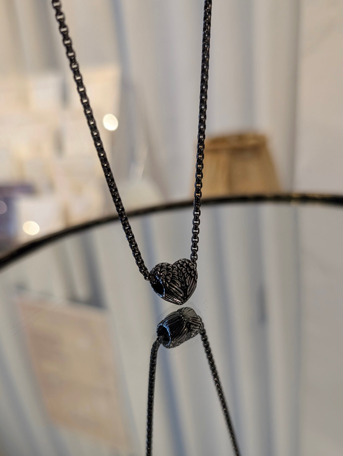 Double Winged Heart Necklace