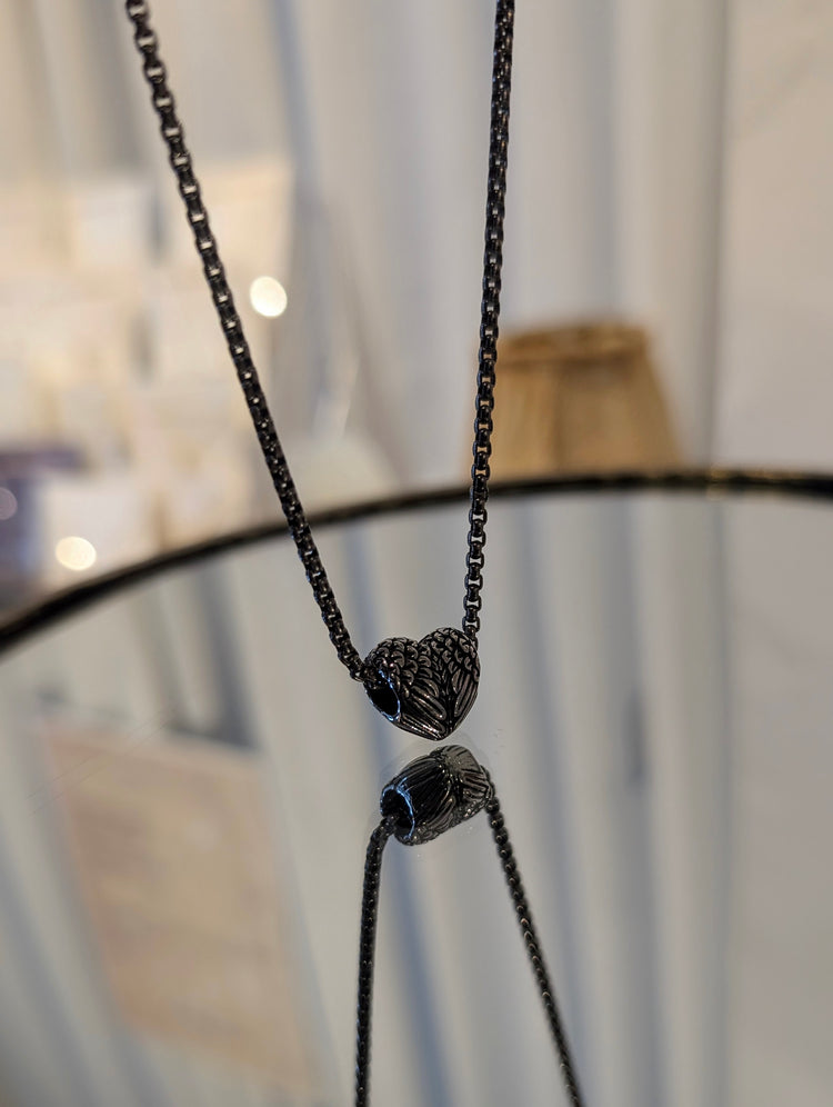 Double Winged Heart Necklace