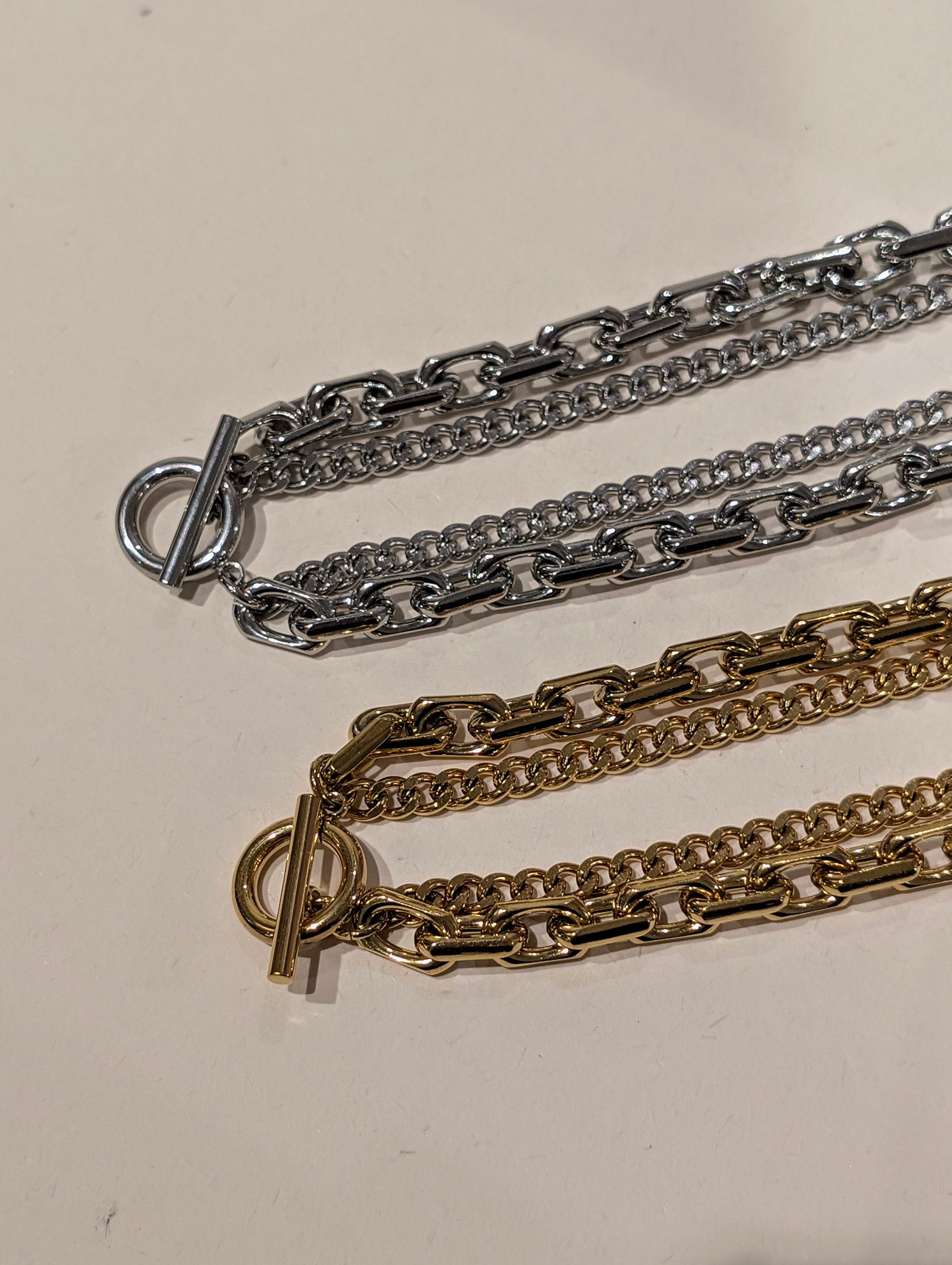 Foundry Double Link Stainless Steel Necklace