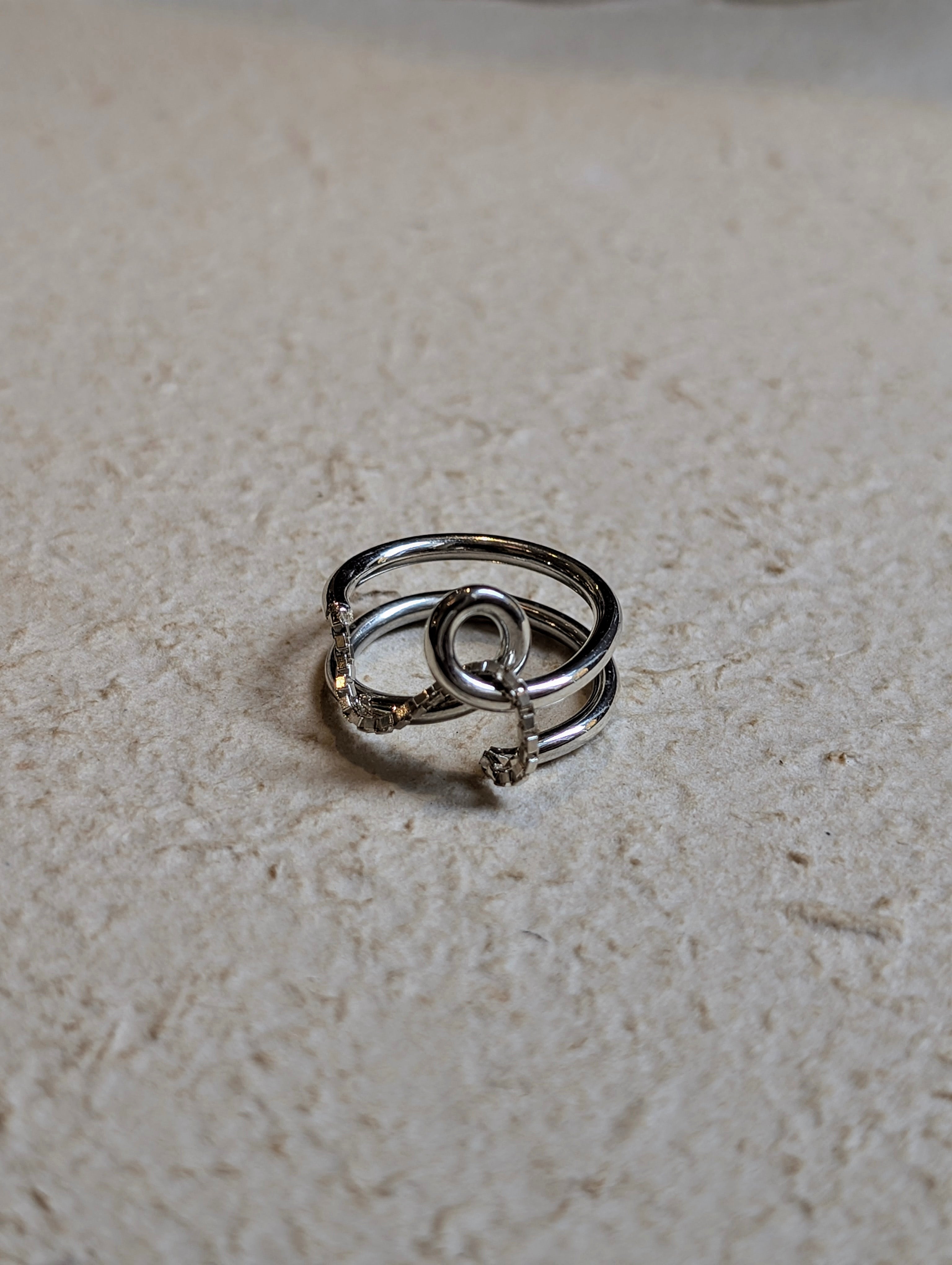 Ember Knot 925 Silver Ring