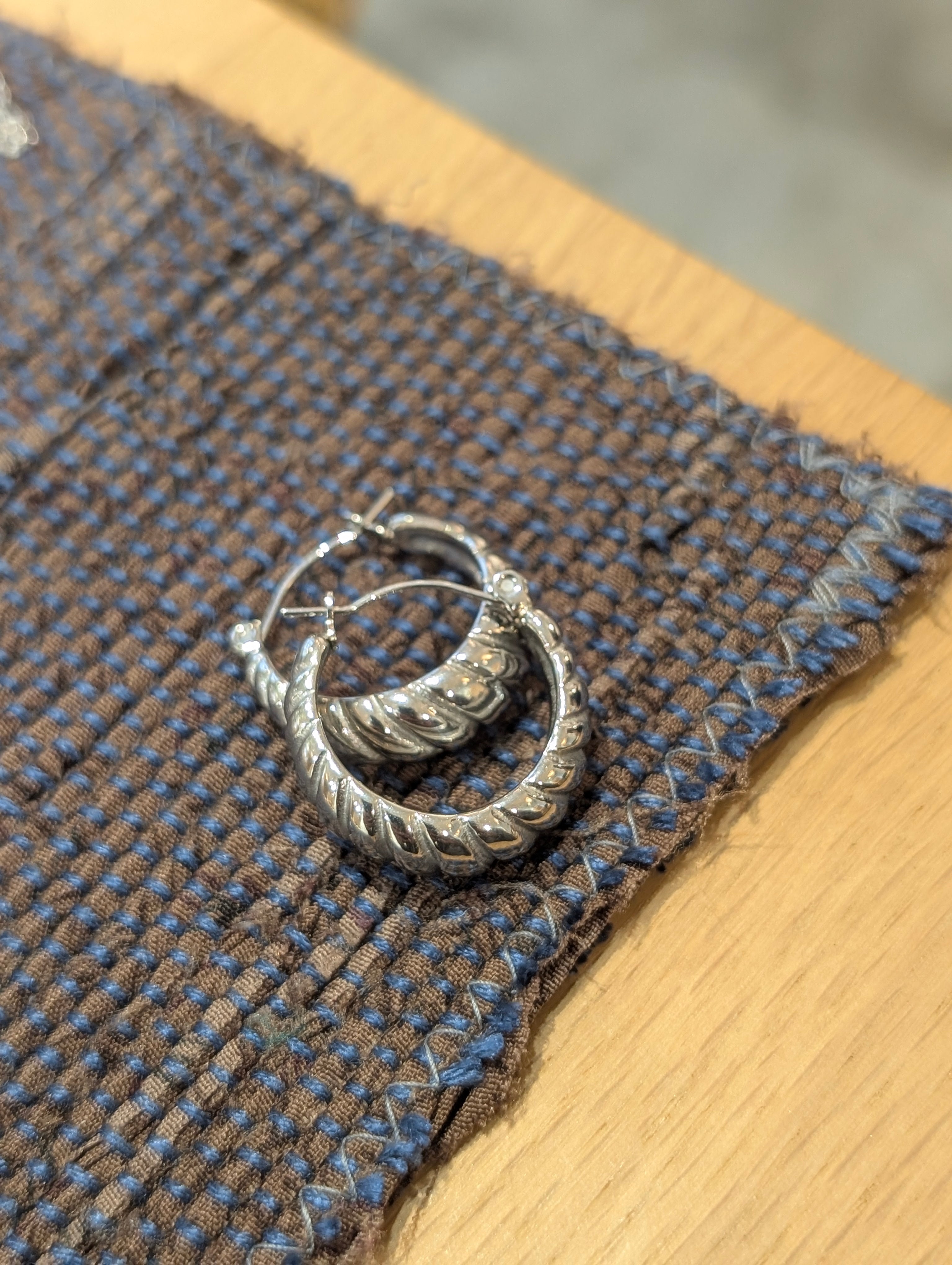 Gozo hoop stainless steel earrings