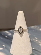 Nova Oval Bead 925 Silver Ring