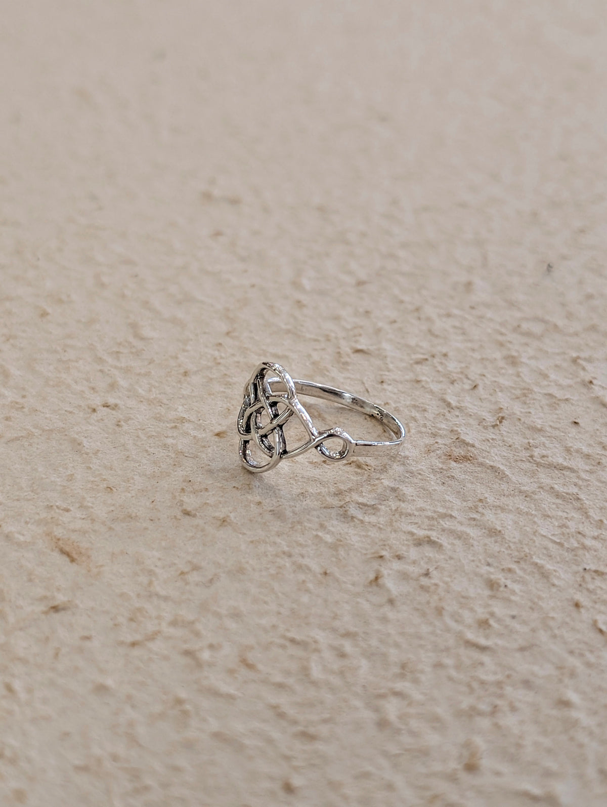 Celtic Knot Band 925 Silver Ring