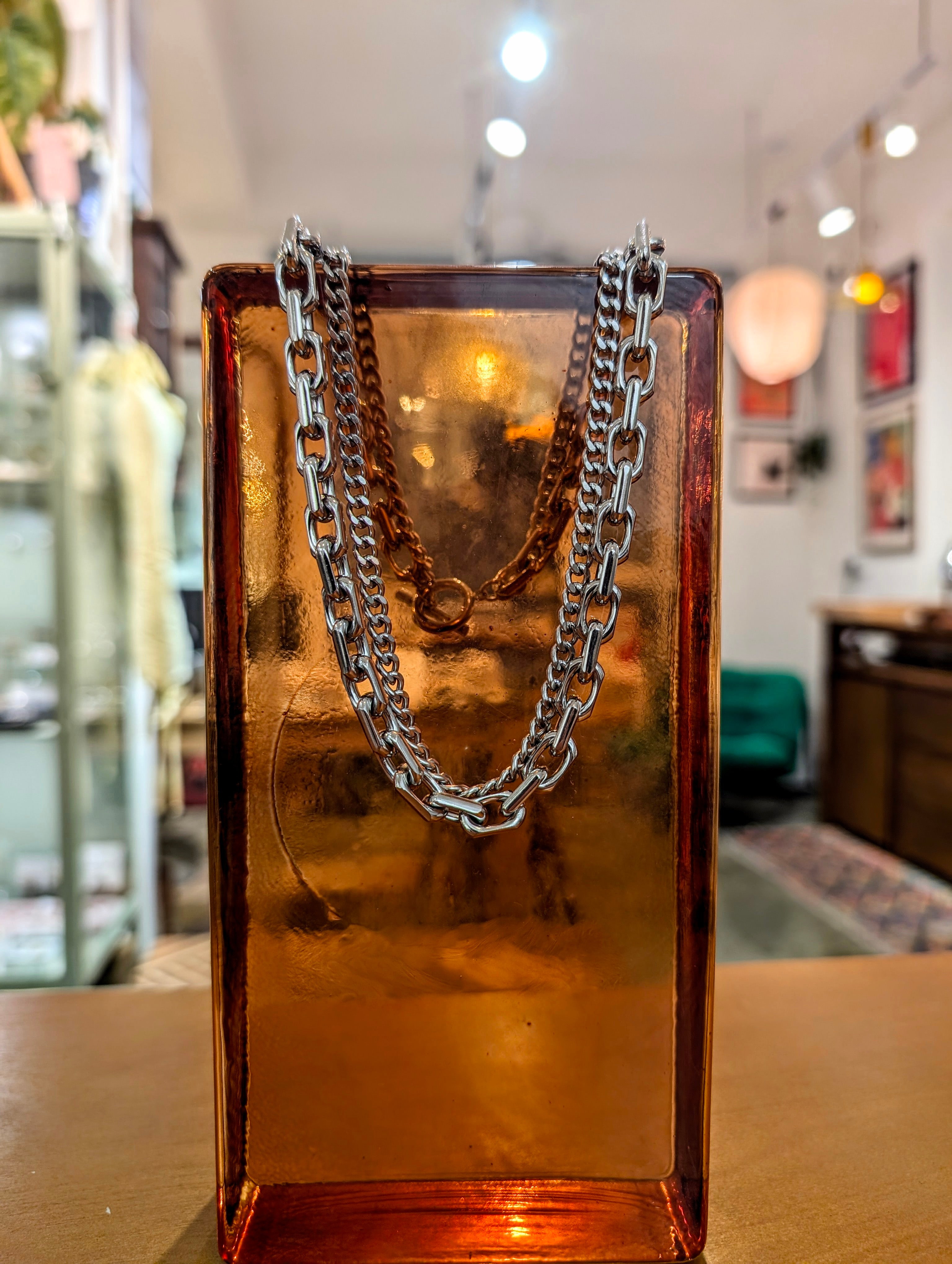 Foundry Double Link Stainless Steel Necklace