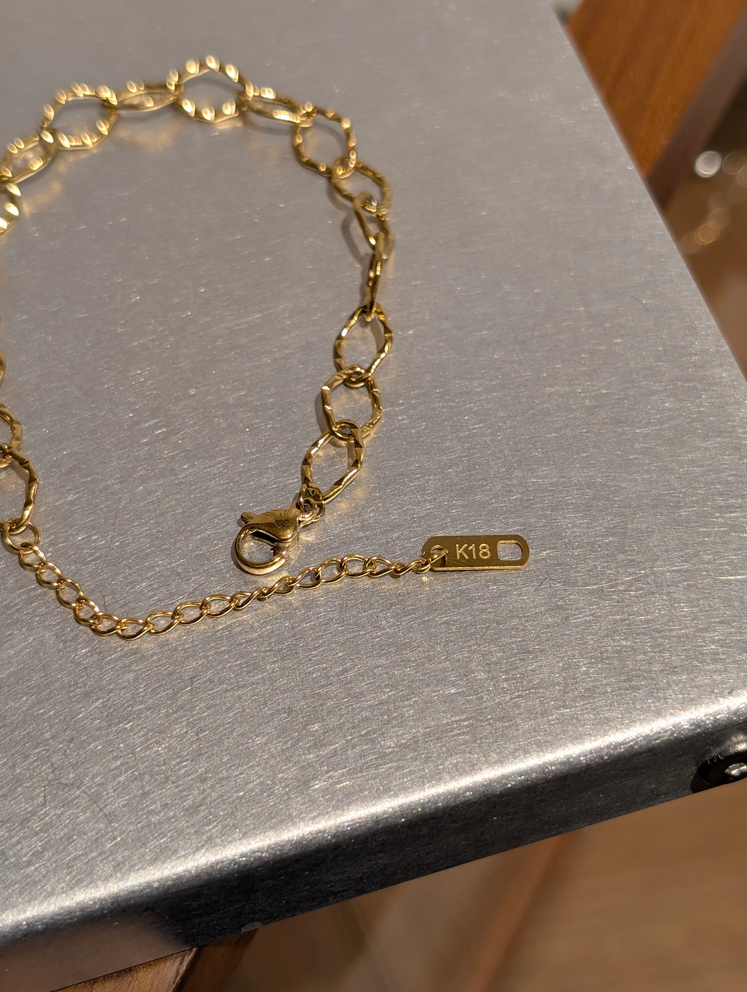 Interlock stainless steel bracelet