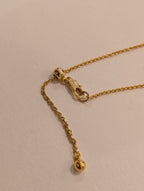 24k golden plated brass necklace