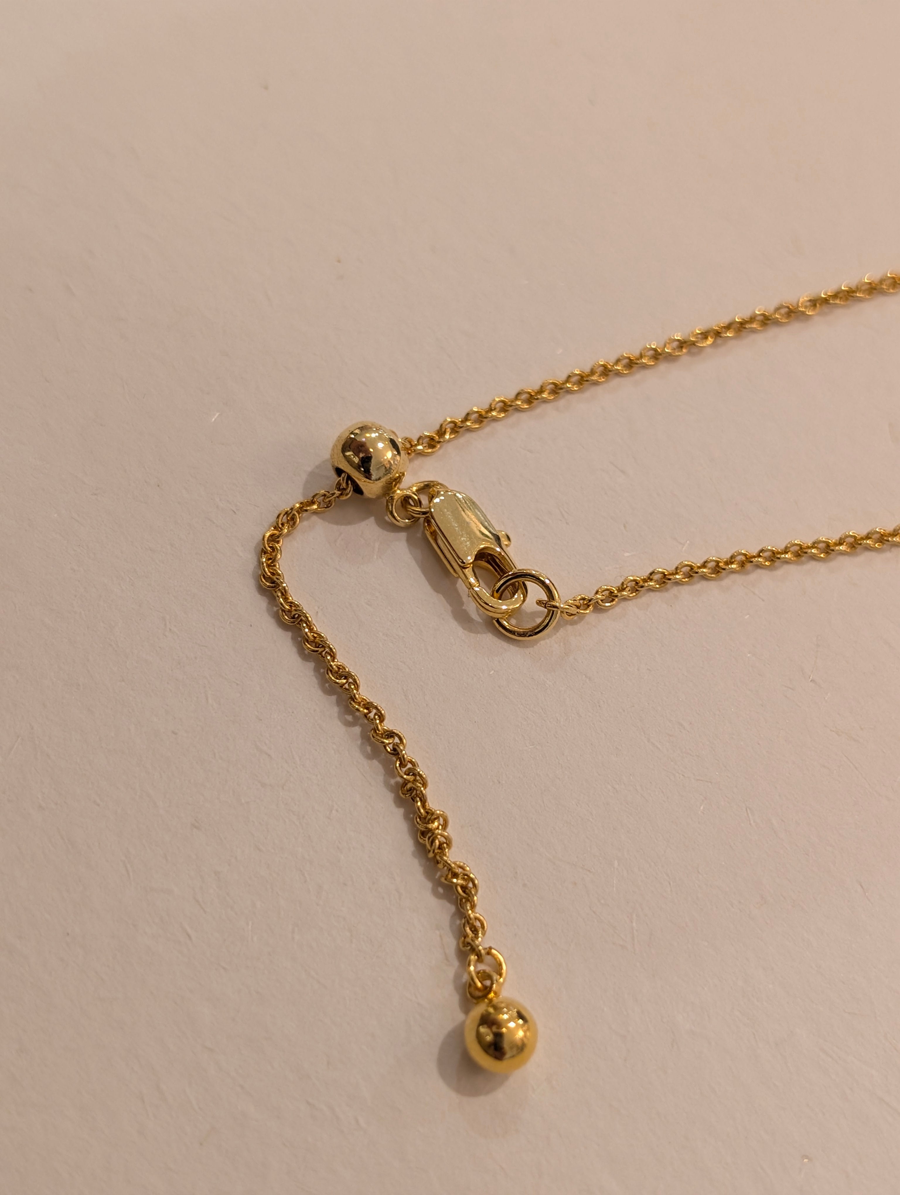 24k golden plated brass necklace