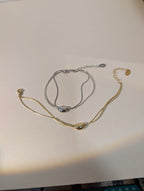 Luna bean stainless steel bracelet