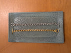 Interlock front lock stainless steel bracelet