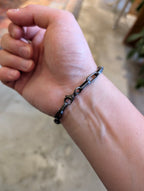 Matte Black Chain Stainless Steel Bracelet - Men