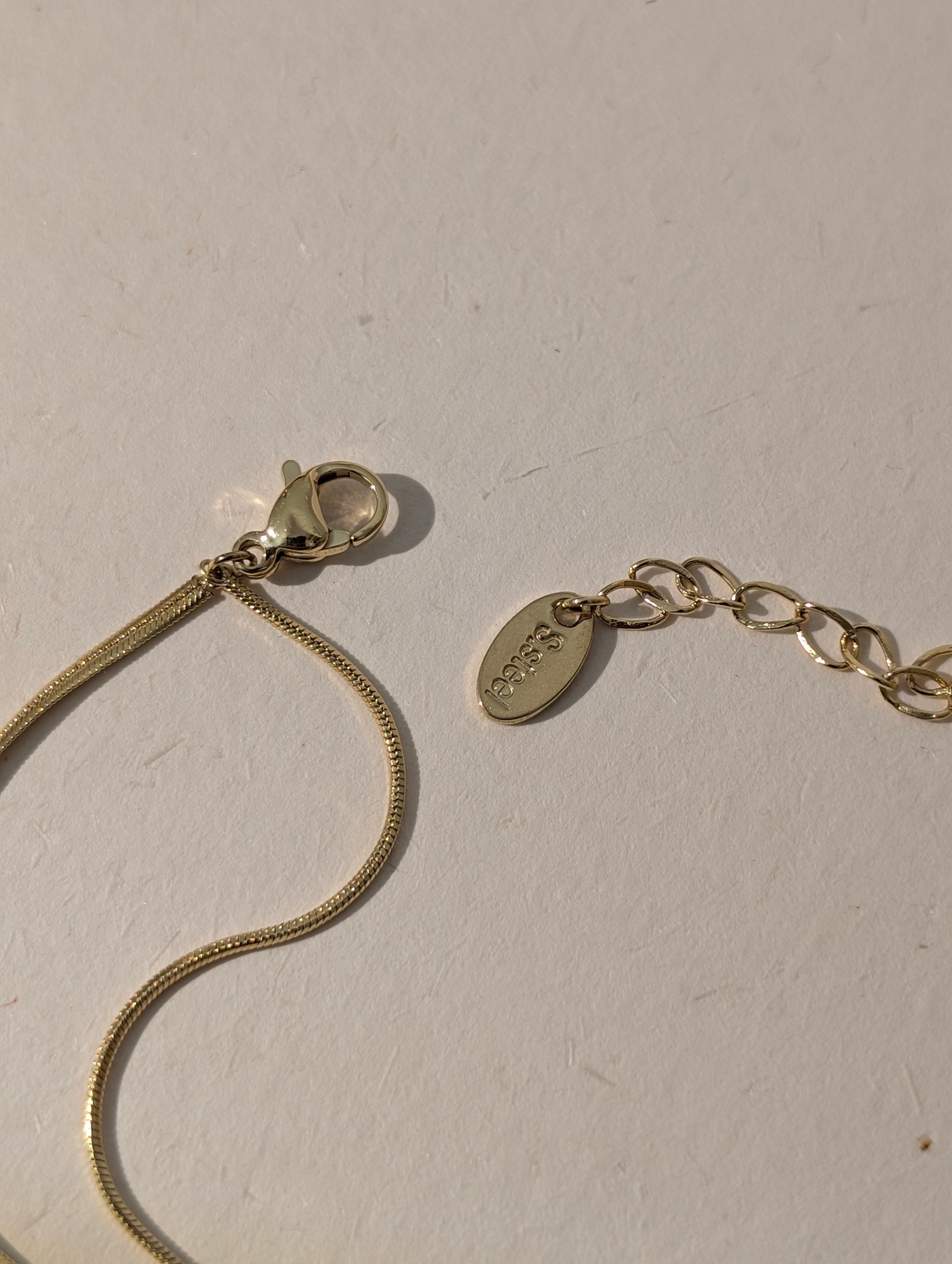 Luna bean stainless steel bracelet