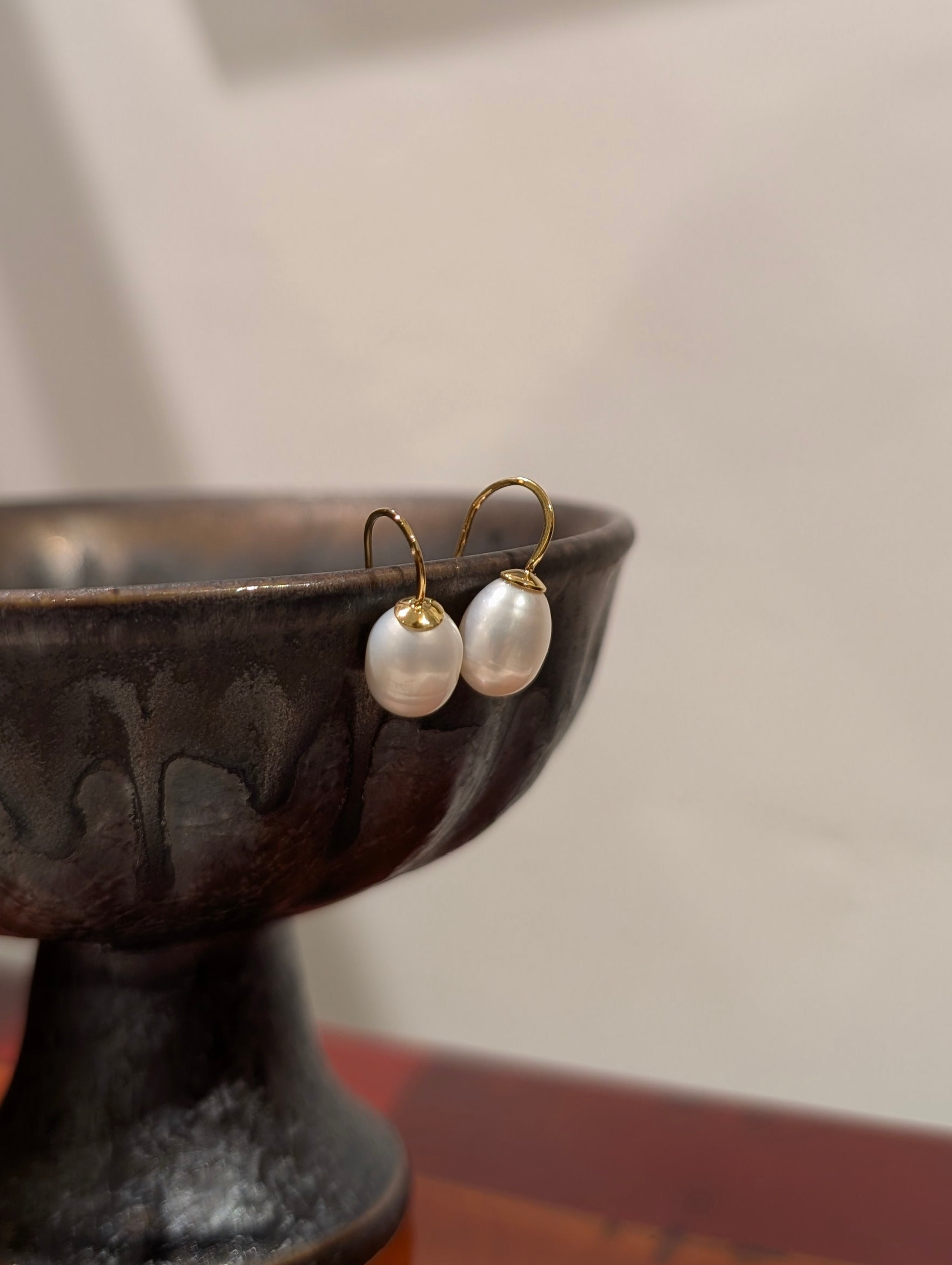 Luna drop hook earrings