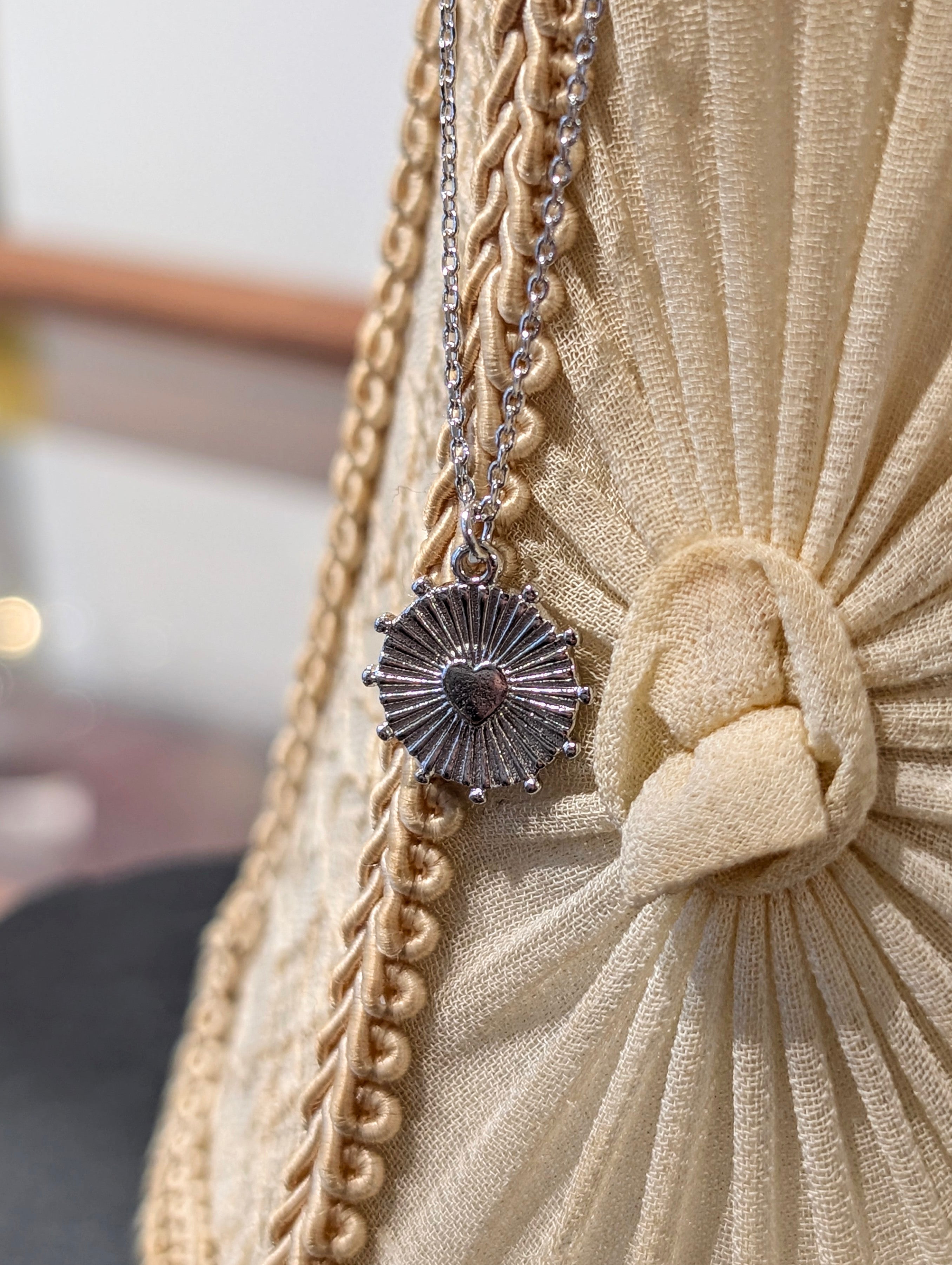 Sunburst Heart Necklace