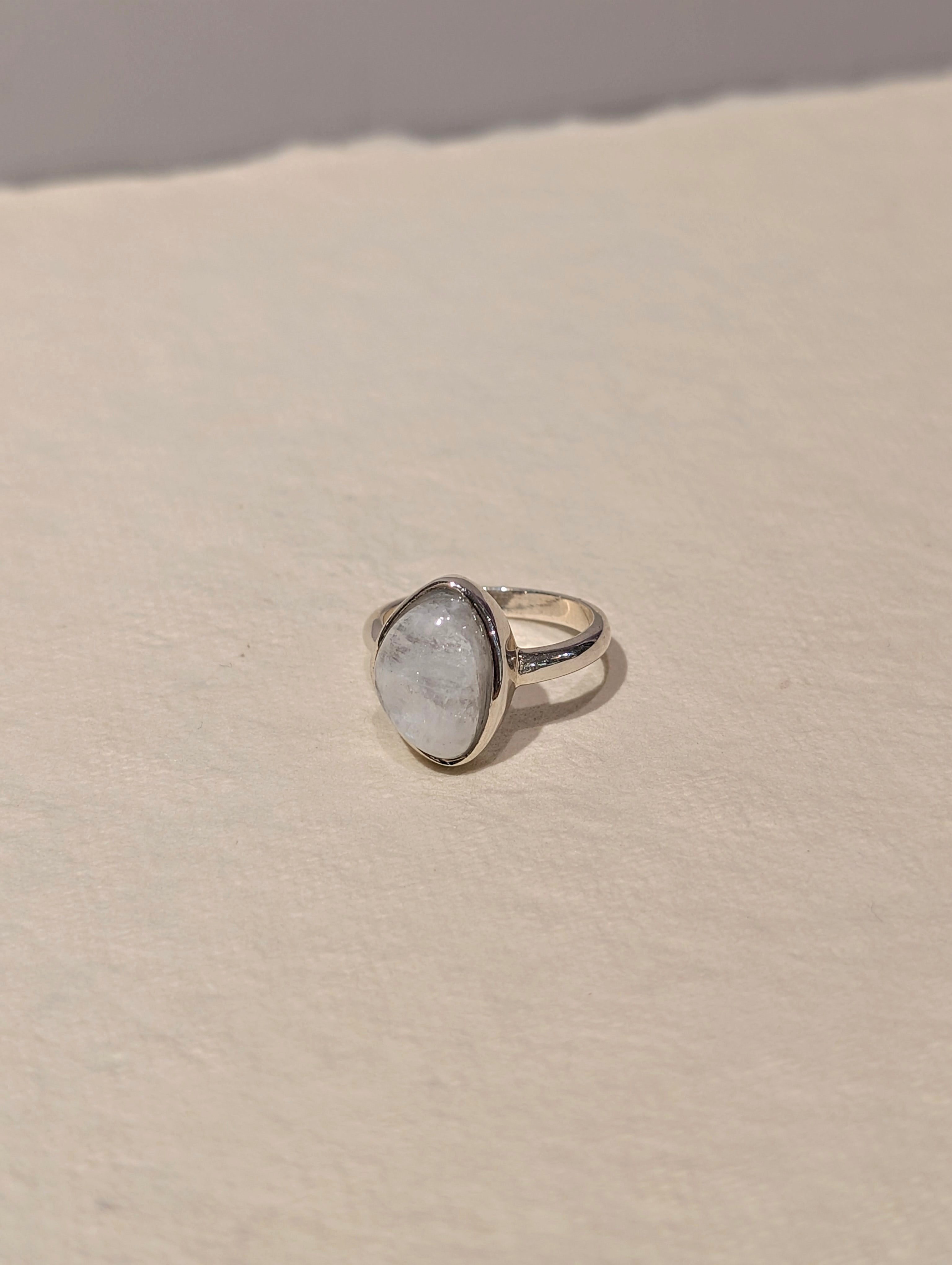 Moonstone 925 silver ring