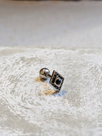 Rhombus Edge Stud Piercing surgical steel earring (1pc)