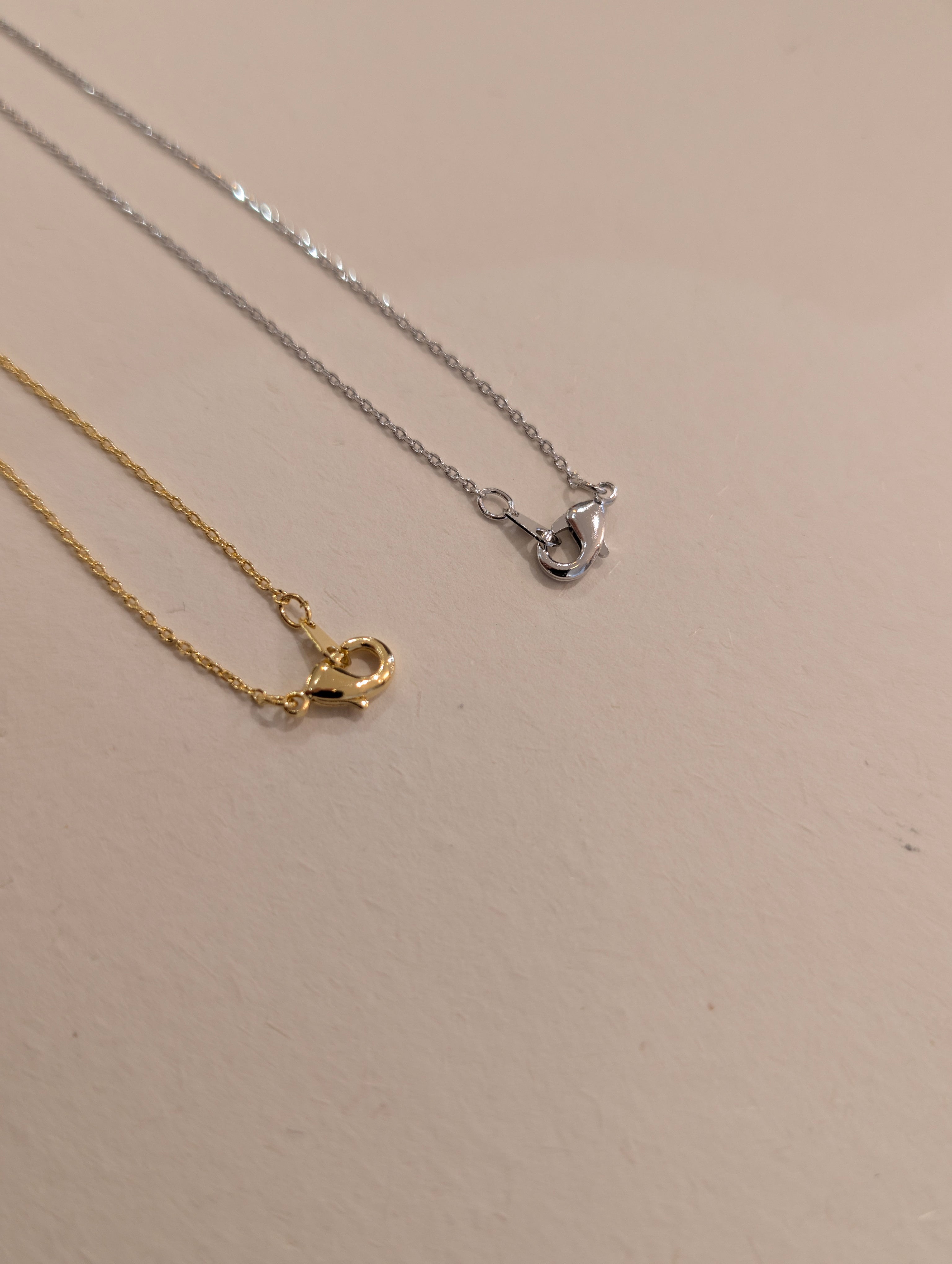 Heart hallow brass necklace