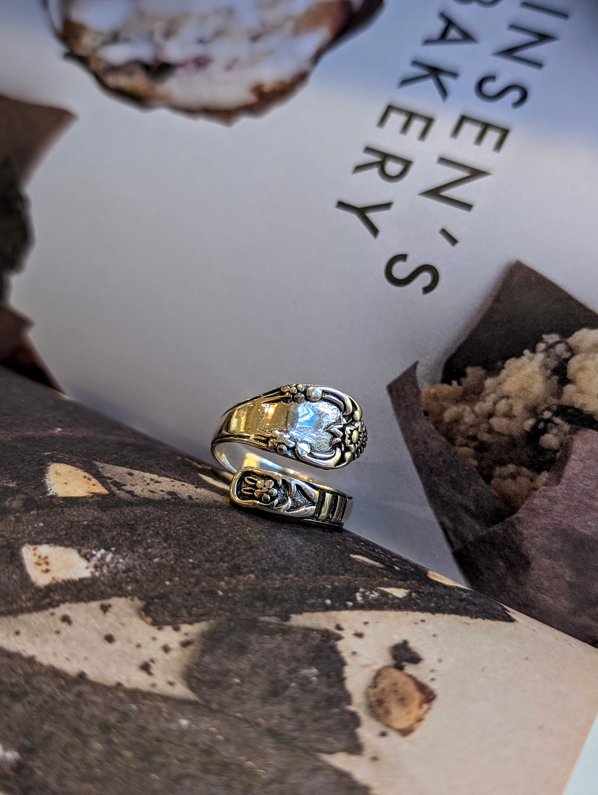 Heirloom Spoon Sterling Silver Ring