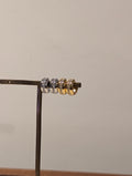 Mini Huggie hoop brass earrings