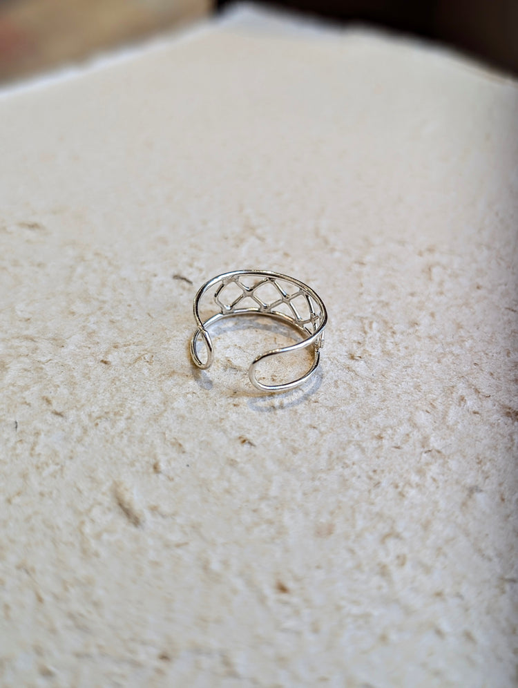 Gridline 925 Silver Ring